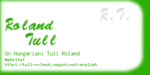 roland tull business card